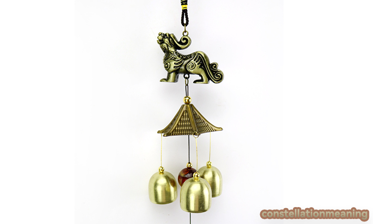 4 rod metal wind chimes feng shui