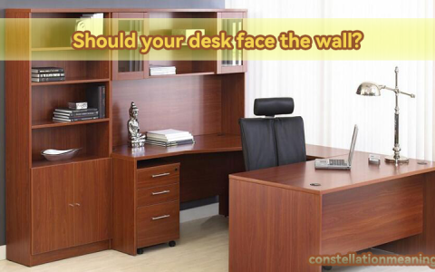 desk facing wall feng shui