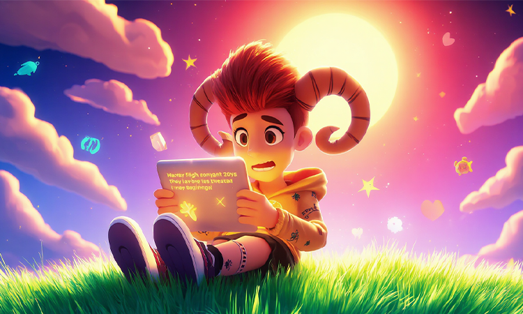 What is Aries love reading today