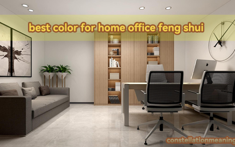 best color for home office feng shui