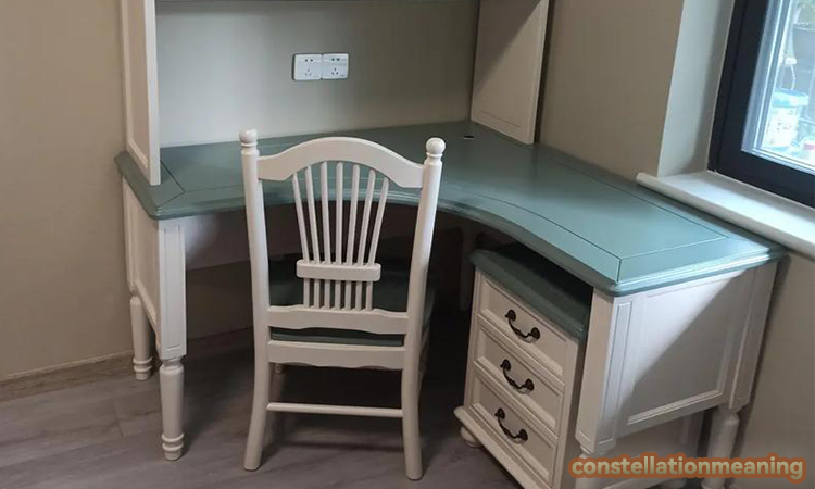 office layout with l-shaped desk