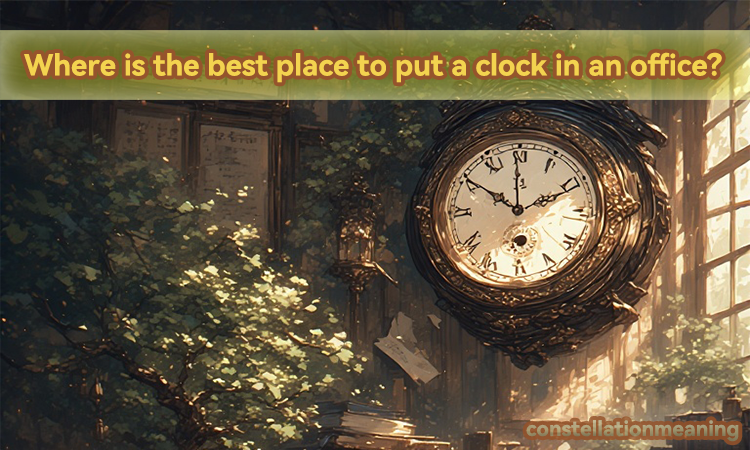 feng shui clock placement in office