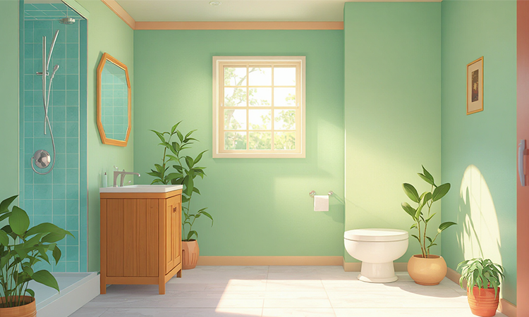 feng shui colors for east facing bathroom