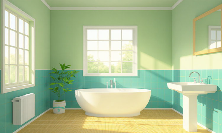 feng shui colors for east facing bathroom