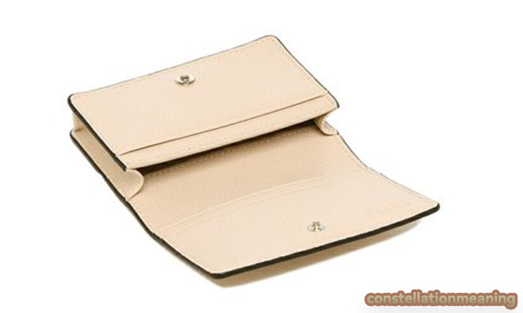 beige color wallet feng shui