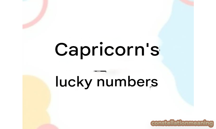 capricorn lucky number 2025