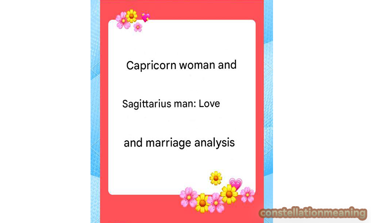 capricorn woman and sagittarius man