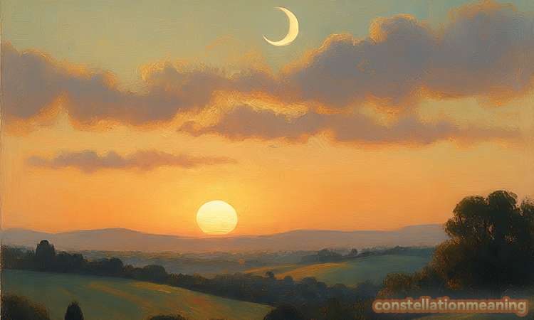 How to interpret sun, Moon rising