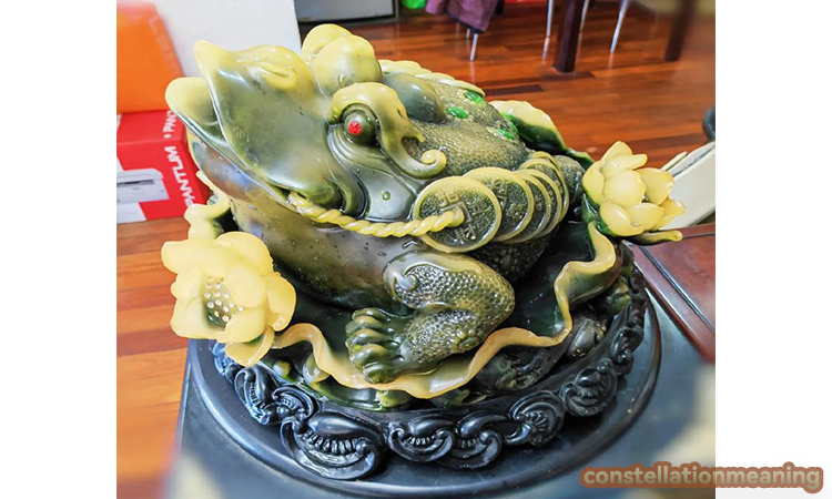 Jade frog with coin in mouth meaning