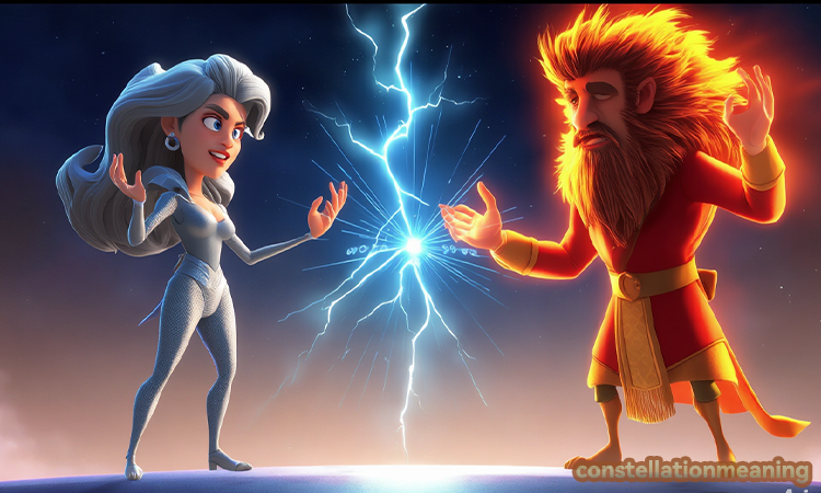 Aquarius woman and Leo man arguing