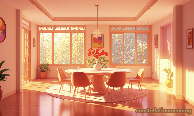 Extendable dining room at front entrance feng shui
