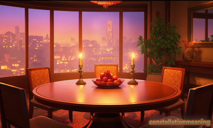 Feng Shui dining room in wealth area