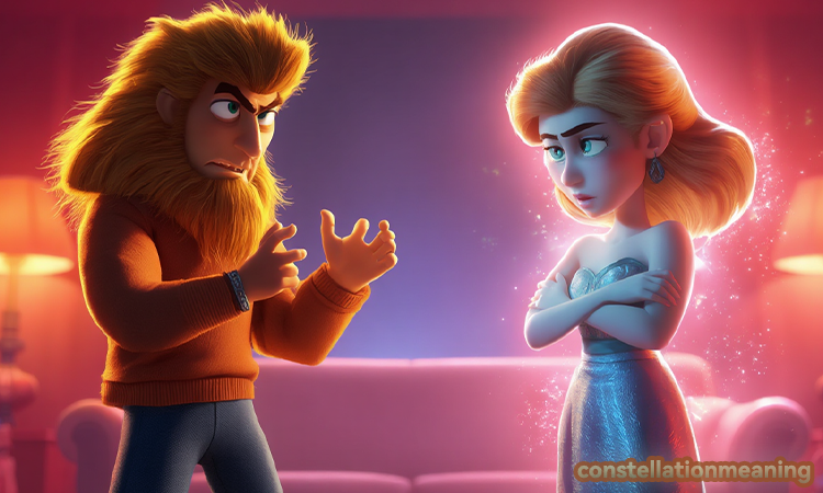 Leo man Cancer woman argument