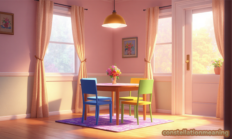 Small dining room at front entrance feng shui
