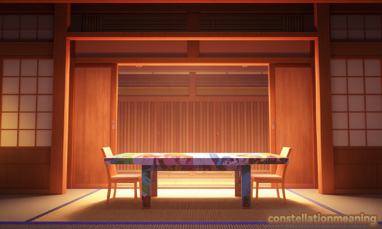 Can a dining table be in front of the main door feng shui