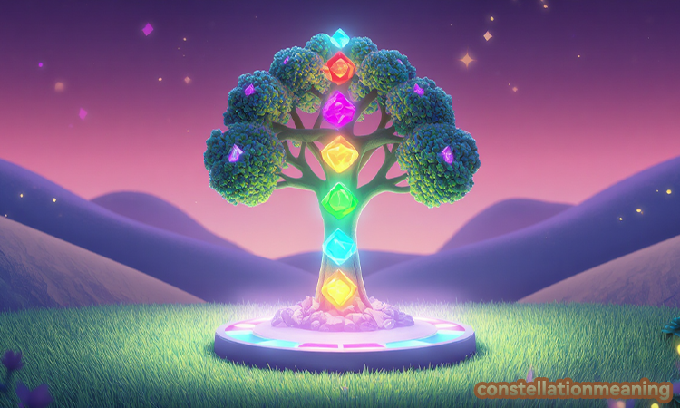 Where do you put the 7 chakra crystal tree