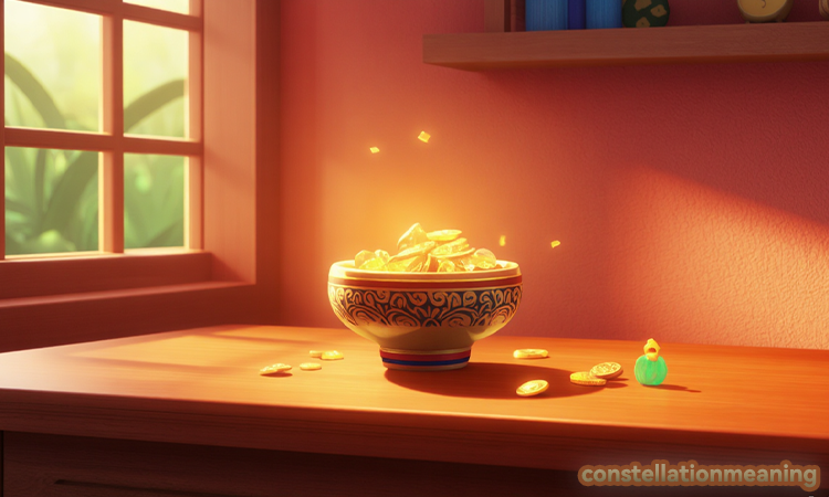 Where should a money bowl be placed in feng shui