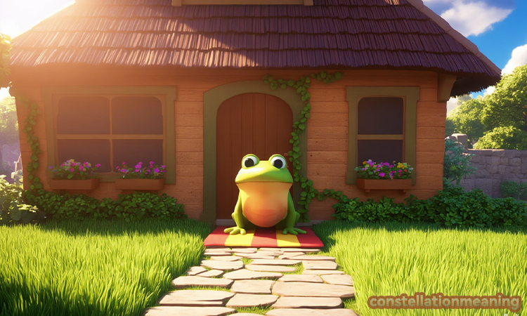 Where to place the three legged frog in Hood house