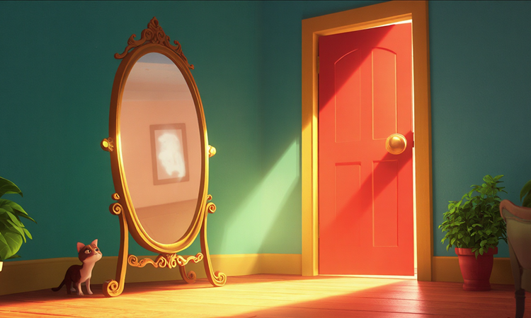 Never Let a Mirror Face a Door