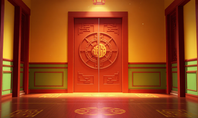 door and mirror in feng shui