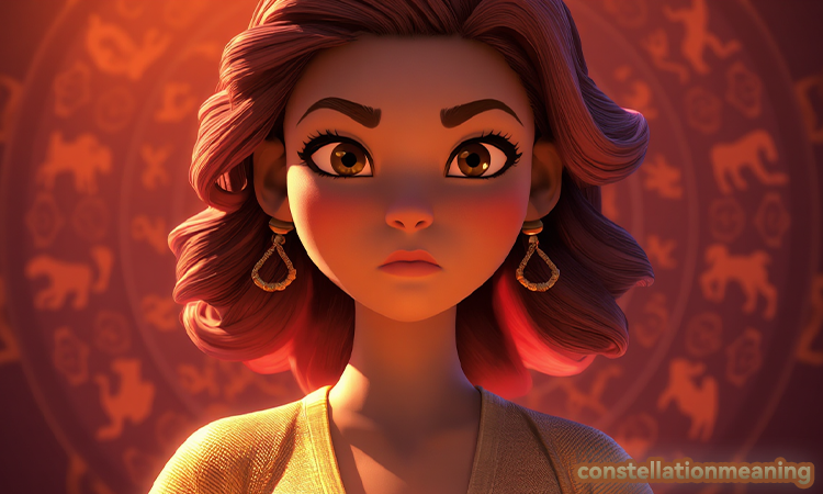 Leo woman hiding her feelings